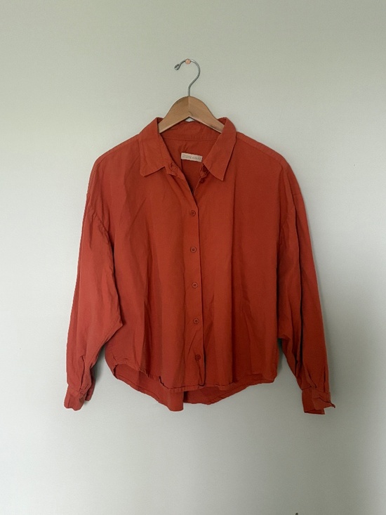 Jesse Kamm Tops - Jesse Kamm Alberta Shirt in Clay Size XS/S